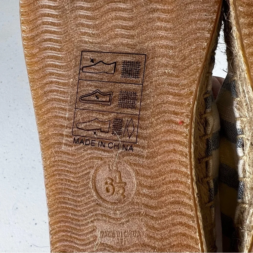 Soludos x Le Meridien Shoes Au Solei Espadrilles Slip-On Size 6.5 Blue Yellow